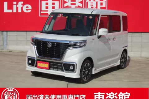 2394　スズキ　スペーシアカスタム　HYBRID　XS　届出済未使用車のサムネイル
