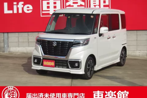 2442 スズキ　スペーシアカスタム　届出済未使用車のサムネイル