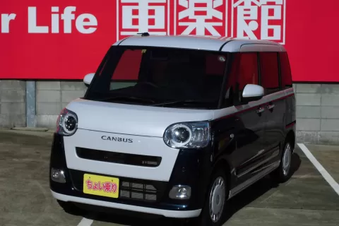 2613　ダイハツ　ムーヴキャンバス　ストライプGターボ　届出済未使用車のサムネイル